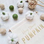 Hey There Pumpkin Fabric Banner