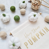 Hey There Pumpkin Fabric Banner