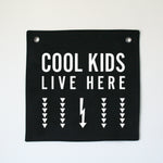 Cool Kids Live Here Eyelet Banner