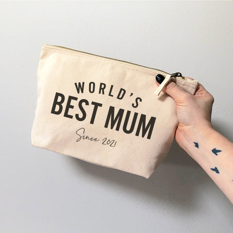 World's best Mum Personalised Pouch