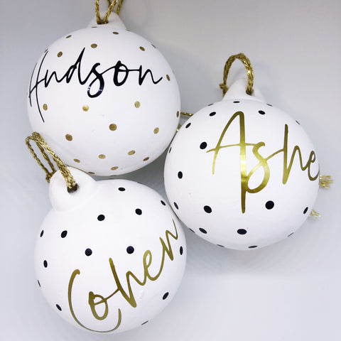 Personalised Christmas Baubles