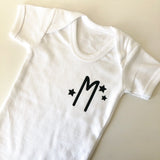 Personalised Star Initial Onesie