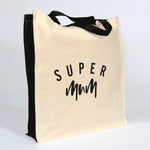 Super Mum Large Canvas Tote Bag