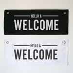 Hello & Welcome Eyelet Banner