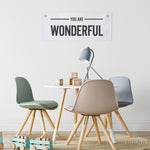 You are Wonderful Eyelet Banner