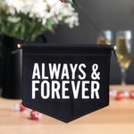 Always and Forever Fabric Banner