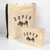 Super Mum Large Canvas Tote Bag