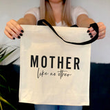 Mother Like No Other Large Canvas Tote Bag