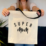 Super Mum Large Canvas Tote Bag