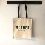 Mother Like No Other Canvas Tote Bag with Pocket