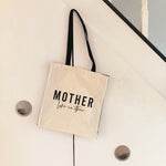 Mother Like No Other Canvas Tote Bag with Pocket