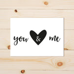 Set of Romantic A6 Postcards