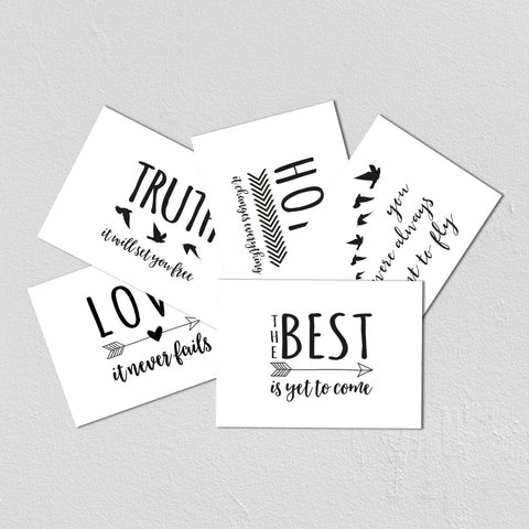 Inspirational Set of A6 Postcards