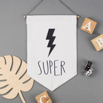 Super Banner with Lightning Bolt