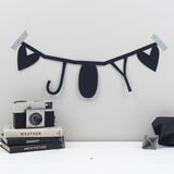 Personalised Black Letter Card Bunting