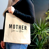 Mother Like No Other Canvas Tote Bag with Pocket