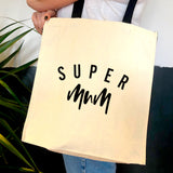 Super Mum Large Canvas Tote Bag