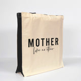 Mother Like No Other Canvas Tote Bag with Pocket